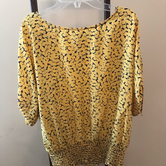 michael kors blouses yellow